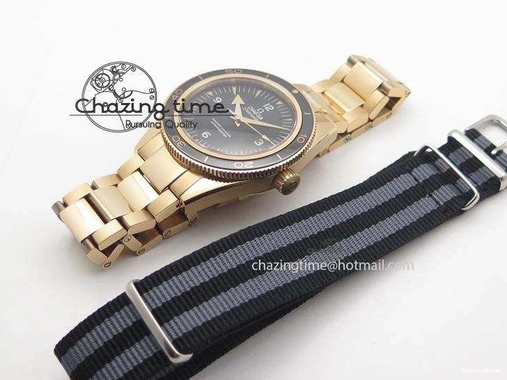 0123 Vibrant Seamaster 300 Master Co-Axial Liquidmetal V6F Best Edition RG On RG Bracelet A8400 (Free Nylon Strap) 8265